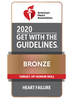 Get With The Guidelines®–Heart Failure Bronze achievement award.
